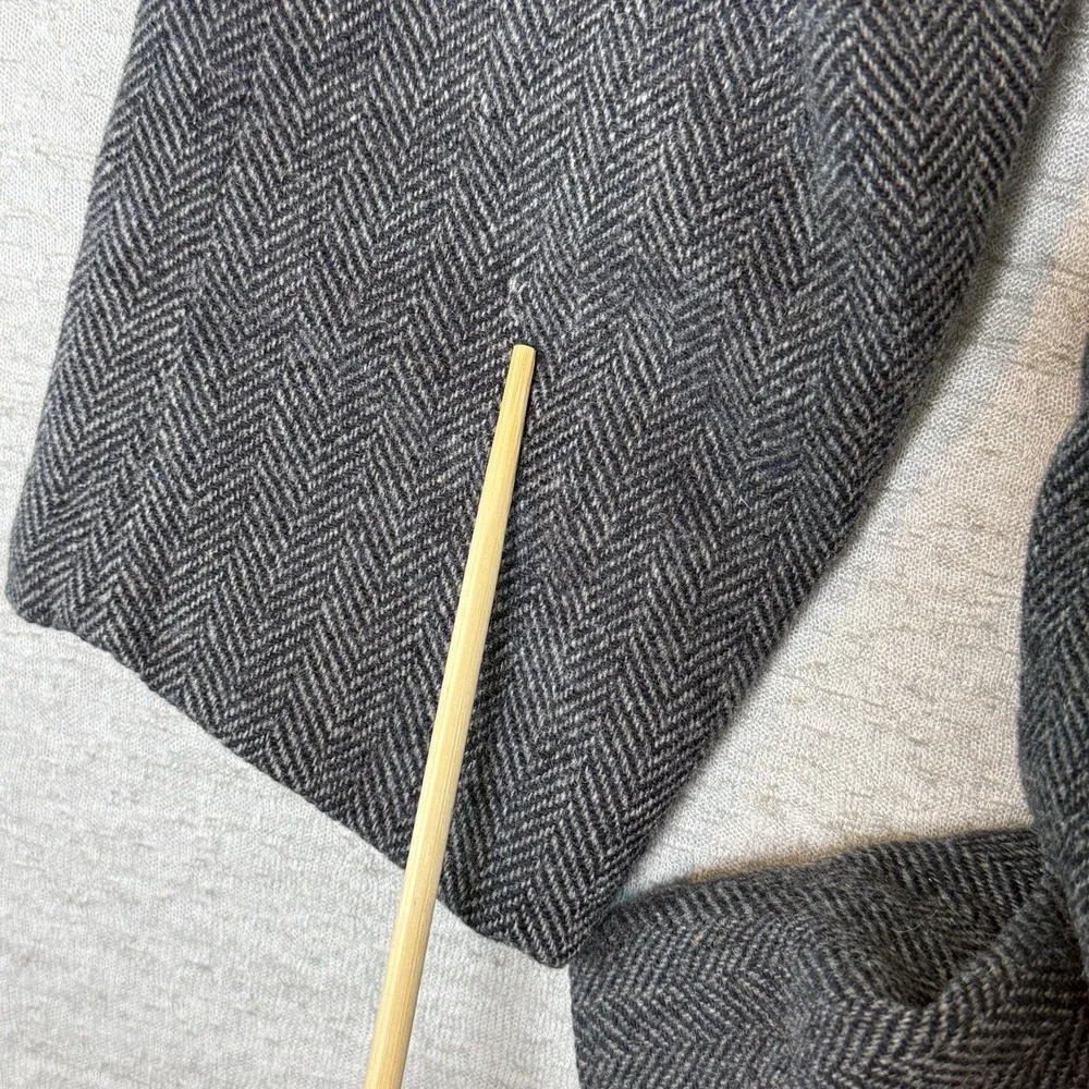 Vintage American Trend Men's Blazer Sport Coat 44R Gray Tweed Lambswool USA Made